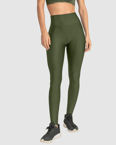Legging deportivo tiro alto con corte en glúteos tipo corazón#color_249-verde-oscuro
