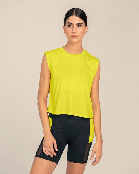 Short ciclista con detalles en tul#color_700-negro-amarillo