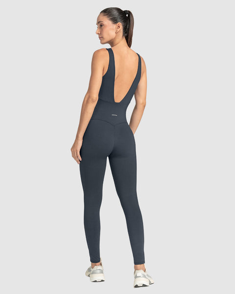 Enterizo deportivo de control suave en abdomen#color_795-gris-oscuro