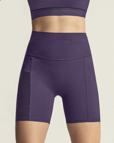 Short ciclista con bolsillo lateral y control de abdomen#color_450-morado