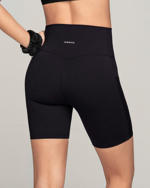 Short ciclista con bolsillo lateral y control de abdomen#color_700-negro