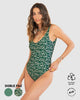 Vestido de baño entero BIO-PET doble faz#color_619-estampado-piel-verde