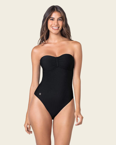 Vestido de baño entero con espalda ajustable#color_700-negro