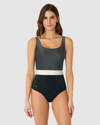 Vestido de baño de cargaderas anchas y escote redondo#color_700-negro