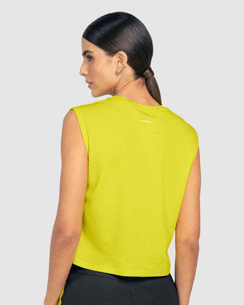 Camiseta deportiva silueta boxy#color_121-amarillo