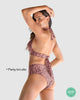Bikini de top silueta halter y panty tiro alto#color_319-estampado-piel