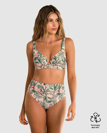Bikini con panty tiro alto y top corsetero#color_276-estampado-tropical