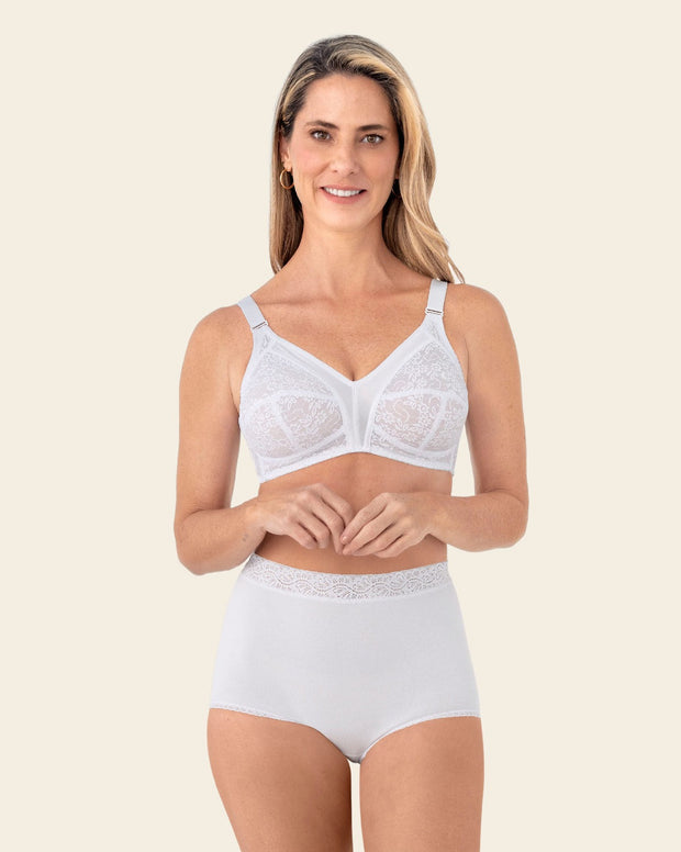 Paquete x 3 confortables panties clásicos de ajuste y cubrimiento total