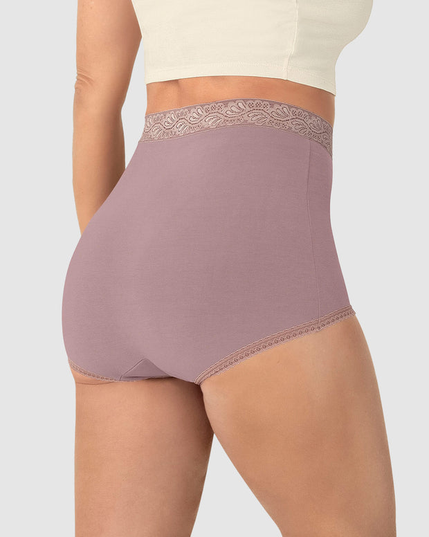 Paquete x 3 panties clásicos de ajuste y cubrimiento total
