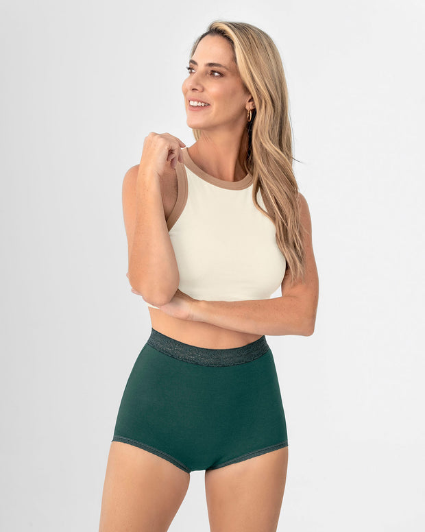 Paquete x 3 panties clásicos de ajuste y cubrimiento total