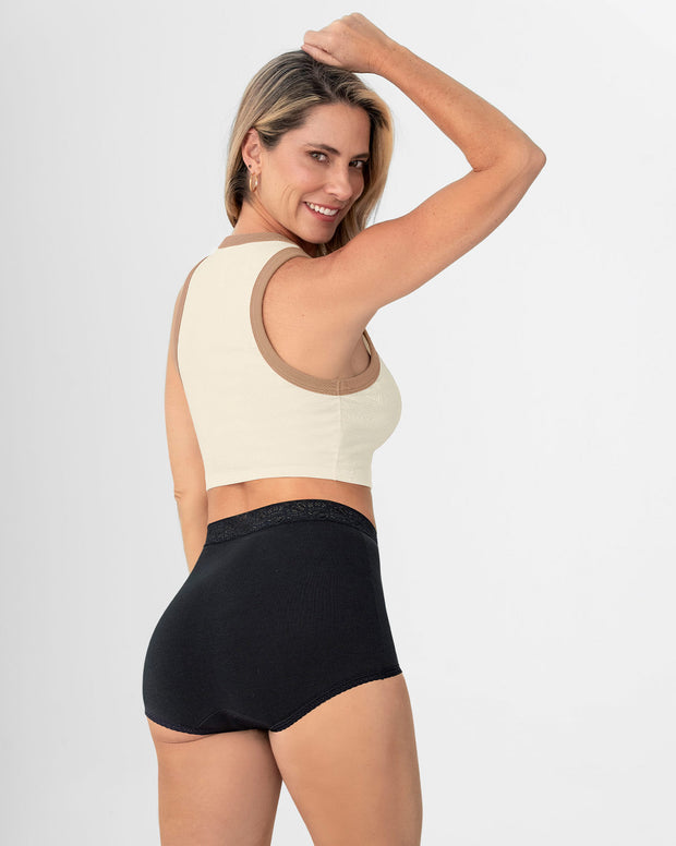 Paquete x 3 panties clásicos de ajuste y cubrimiento total