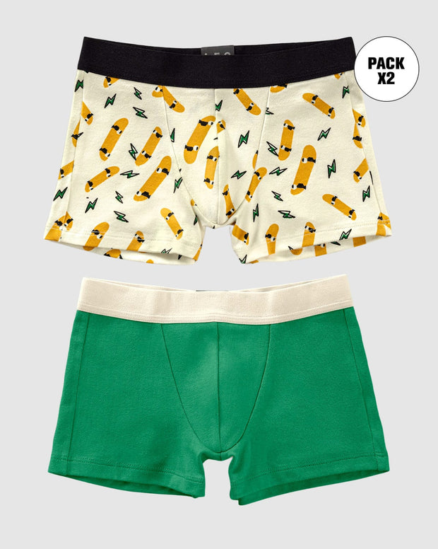 Bóxers cortos x2 niño
