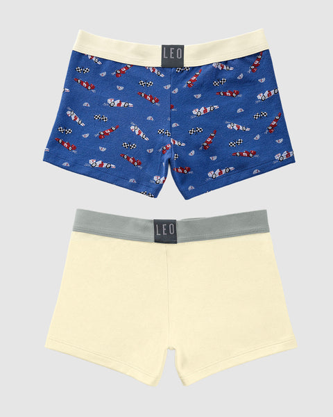 Bóxers cortos x2 niño#color_s11-marfil-azul-estampado-carros