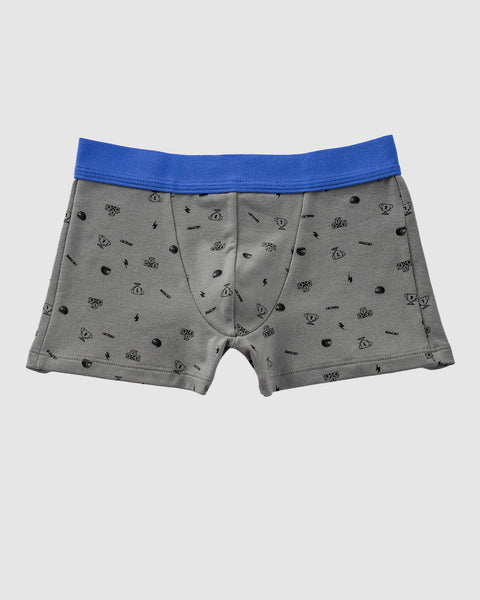 Bóxers cortos x2 niño#color_s12-negro-gris-estampado