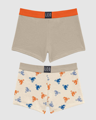 Bóxers cortos x2 niño#color_s14-arena-marfil-estampado