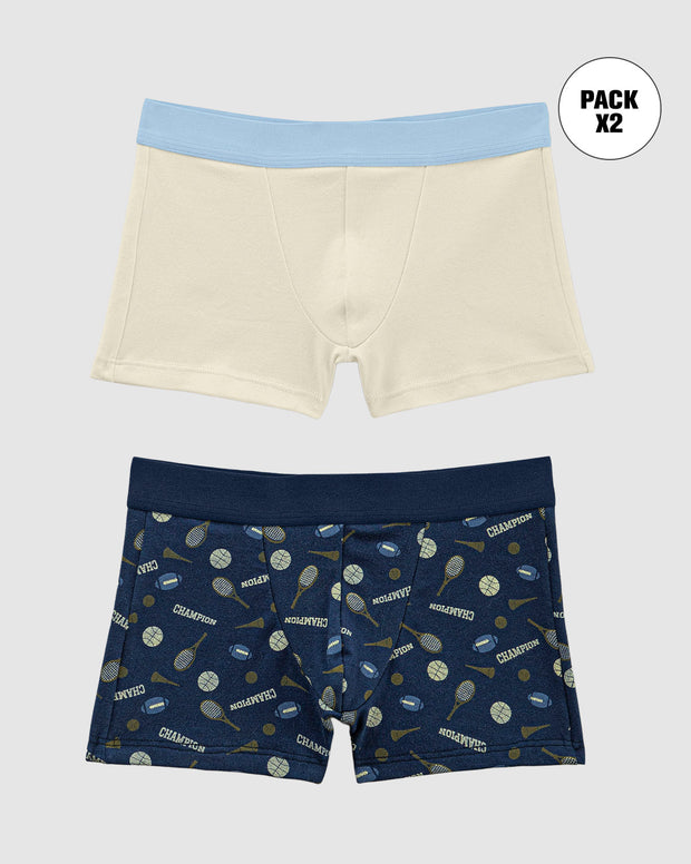 Bóxers cortos x2 niño