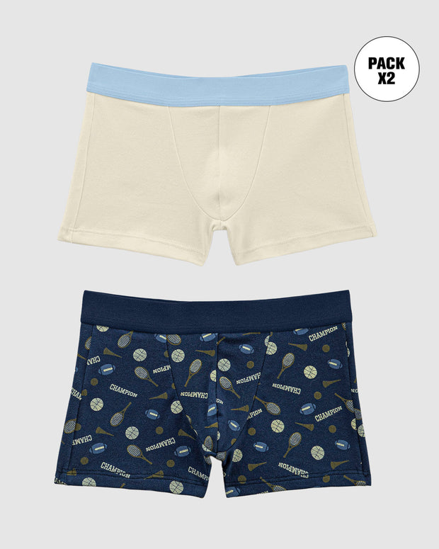 Bóxers cortos x2 niño