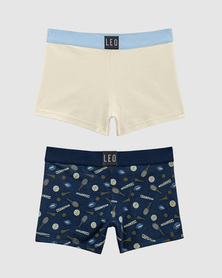 Bóxers cortos x2 niño#color_s15-marfil-azul-estampado