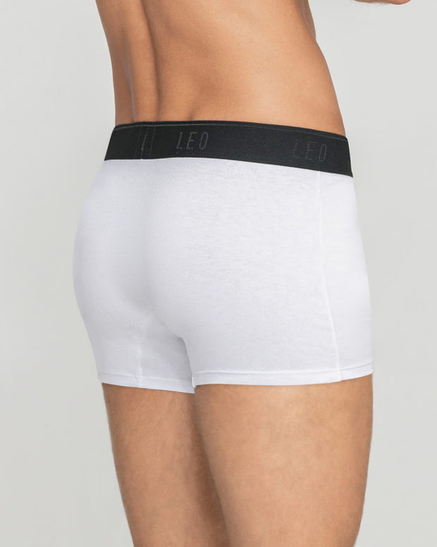 Paquete x2 bóxers cortos en algodón elástico#color_s57-blanco-negro