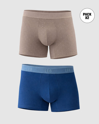 Paquete x2 bóxers cortos en algodón elástico#color_s78-gris-azul
