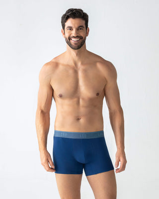 Paquete x2 bóxers cortos en algodón elástico#color_s78-gris-azul