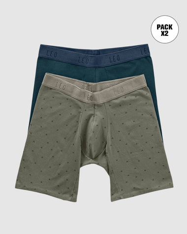 Paquete x2 bóxers largos ajustado con algodón#color_s73-estampado-verde-azul