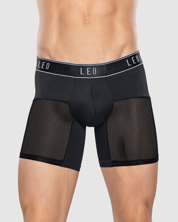 Paquete x 4 bóxers medio de secado rápido con mallas transpirables en microfibra