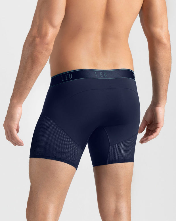 Paquete x 4 bóxers medio de secado rápido con mallas transpirables en microfibra