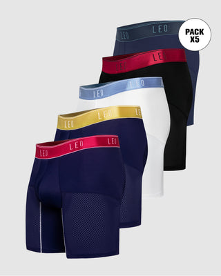 Paquete x 5 bóxers, secado rápido y mallas transpirables#color_s03-negro-azul-medio-blanco-azul-oscuro