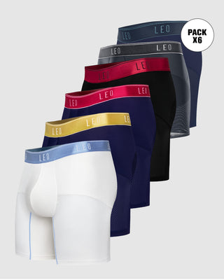 Paquete x 6 bóxers, secado rápido y mallas transpirables#color_s01-negro-azul-medio-blanco-azul-oscuro