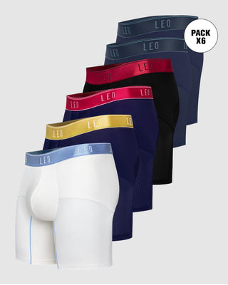 Paquete x 6 bóxers, secado rápido y mallas transpirables#color_s03-negro-azul-medio-blanco-azul-oscuro