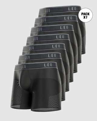 Paquete x 7 bóxers, secado rápido y mallas transpirables#color_701-negro
