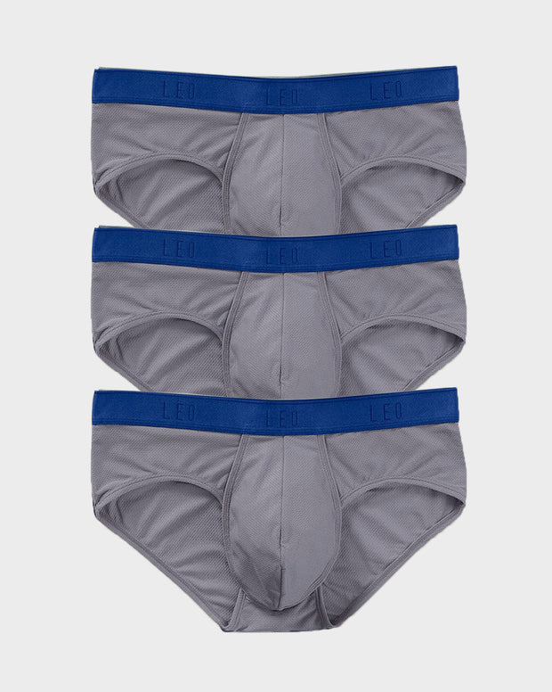 Paquete x3 bóxers brief de alta transpiración en microfibra ideal para uso diario