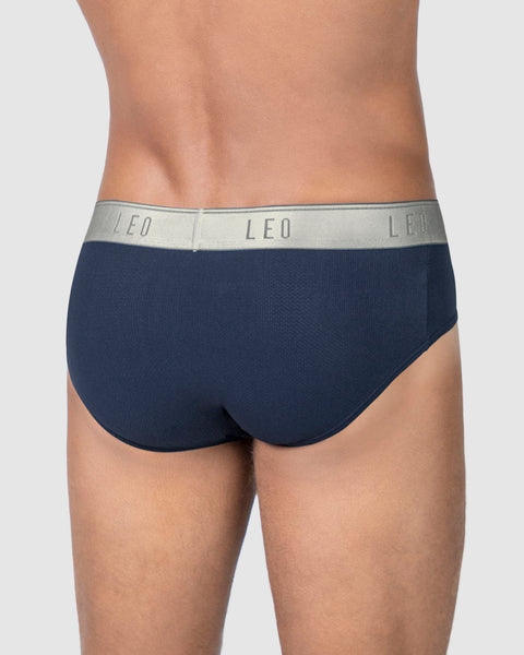 Paquete x 4 bóxers brief de alta transpiración en microfibra ideales para uso diario#color_a12-azul-grisaceo