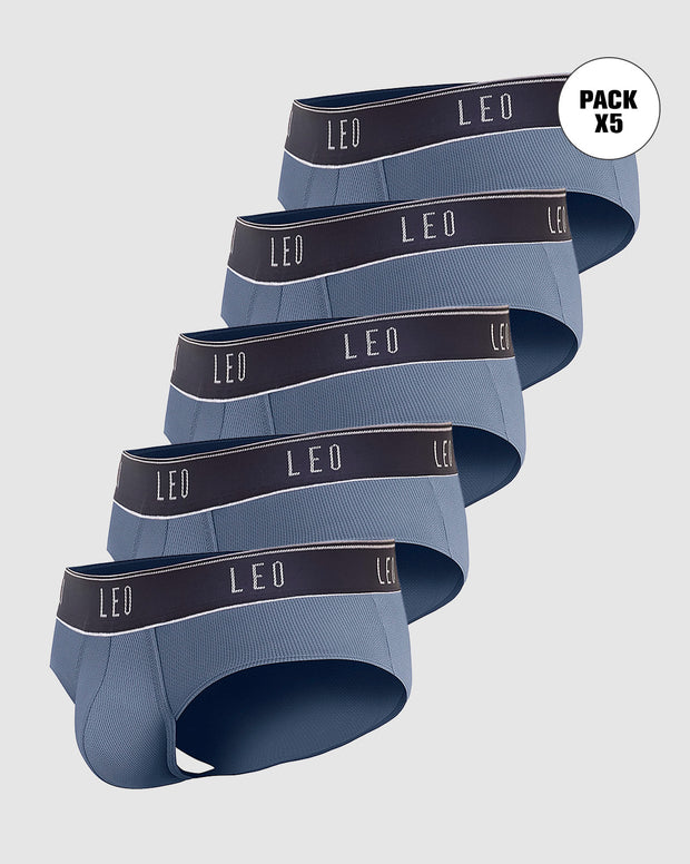 Paquete x 5 bóxers brief de alta transpiración en microfibra ideales para uso diario