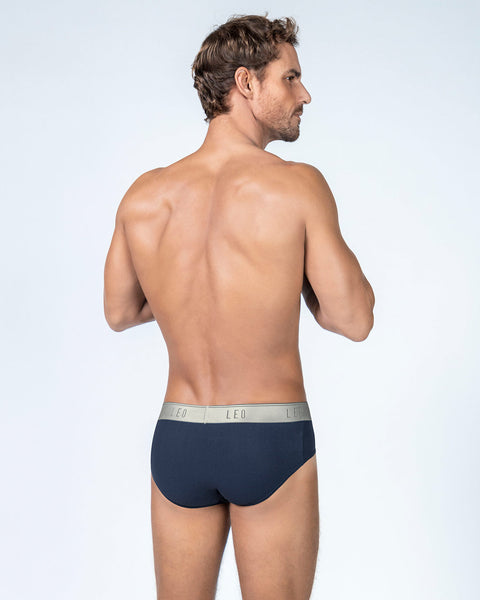 Paquete x 5 bóxers brief de alta transpiración en microfibra ideales para uso diario#color_a12-azul-grisaceo