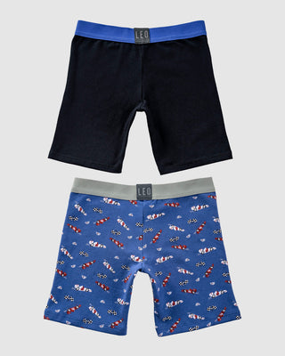 Paquete x2 bóxer largo para niño#color_s10-negro-azul-estampado-carros