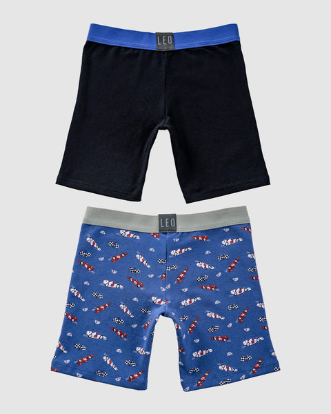 Paquete x2 bóxer largo para niño#color_s10-negro-azul-estampado-carros