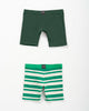 Paquete x 2 bóxer largo en algodón para niño#color_s25-rayas-verde