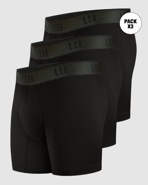 Paquete x 3 bóxers medios diseño ergonómico ultrafresco y cómodo en microfibra