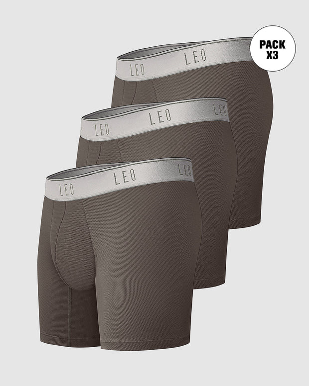 Paquete x 3 bóxers medios diseño ergonómico ultrafresco y cómodo en microfibra