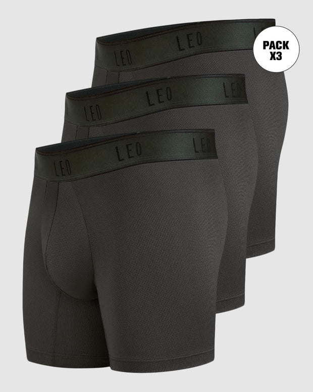 Paquete x 3 bóxers medios diseño ergonómico ultrafresco y cómodo en microfibra