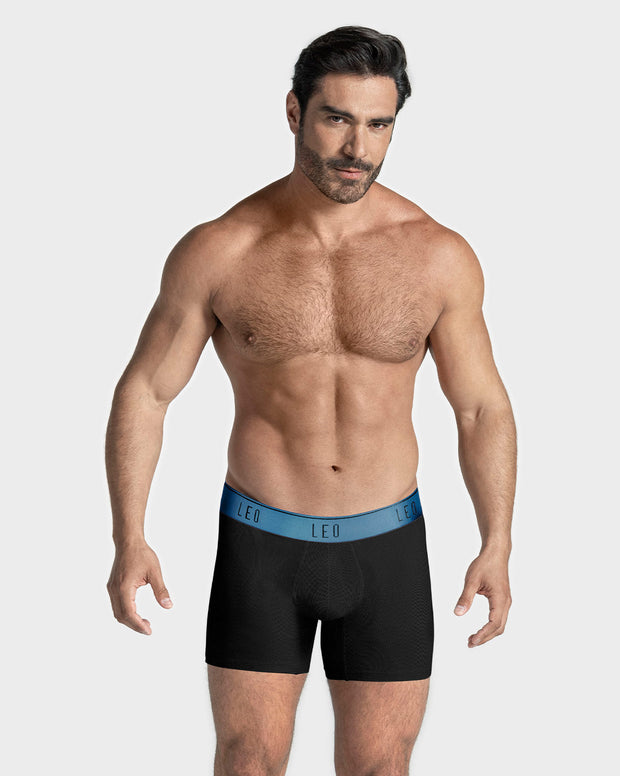 Paquete x 5 bóxers medio diseño ergonómico ultrafresco y cómodo en microfibra