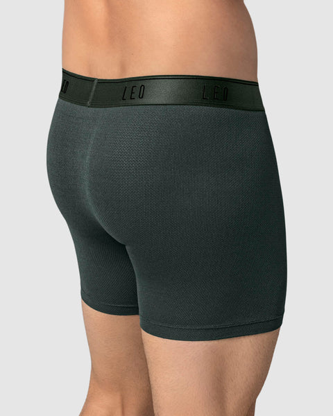 Paquete x 5 bóxers medio diseño ergonómico ultrafresco y cómodo en microfibra#color_718-fondo-gris-claro