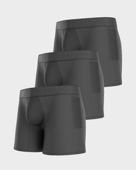 Paquete x 3 bóxers deportivos con bolsillo lateral en microfibra de secado rápido#color_700-negro