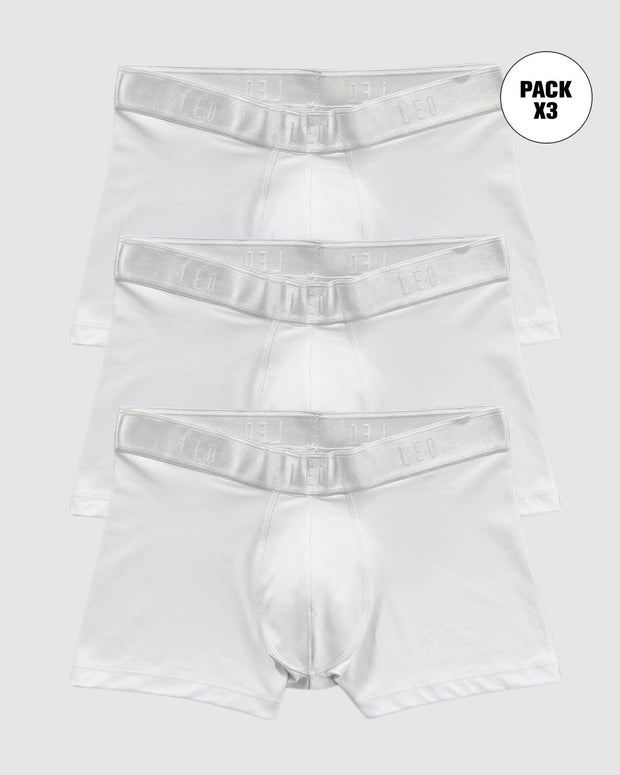 Paquete x 3 bóxers cortos con buen ajuste al cuerpo
