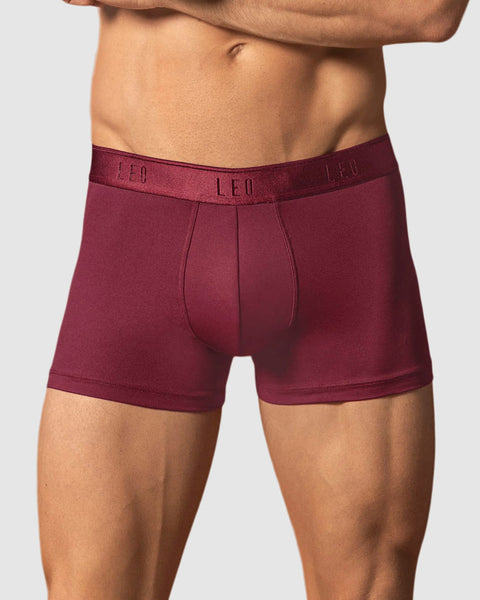 Paquete x 5 bóxers cortos con buen ajuste al cuerpo#color_174-rojo-oscuro