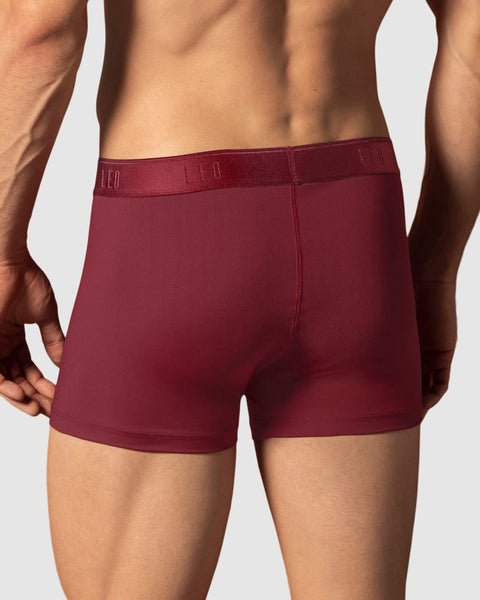 Paquete x 5 bóxers cortos con buen ajuste al cuerpo#color_174-rojo-oscuro