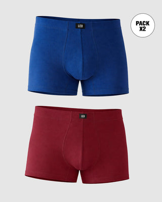 Paquete x 2 bóxers cortos en algodón#color_s06-rojo-azul