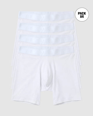 Paquete x 4 bóxers en algodón#color_000-blanco
